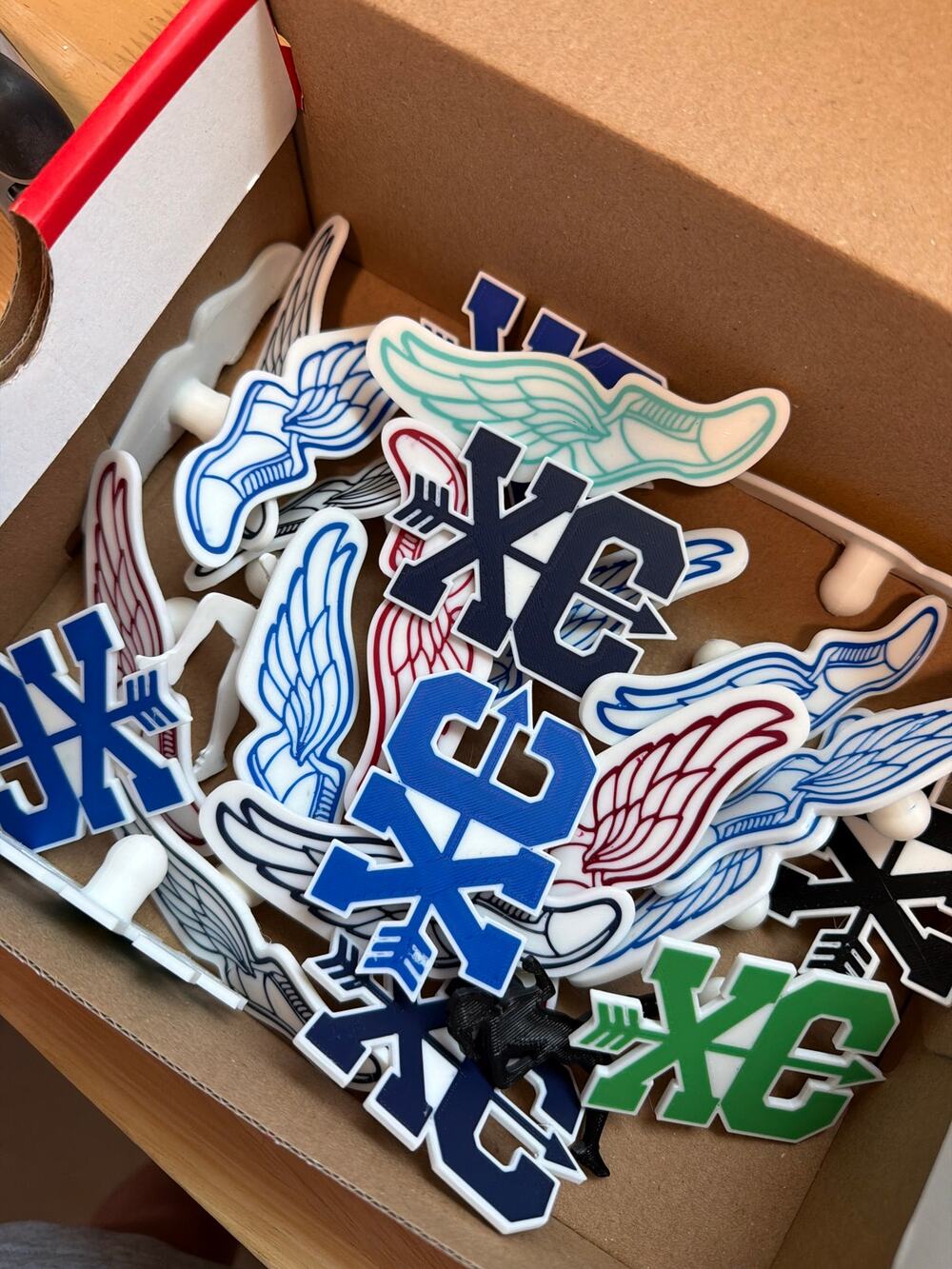 Lot of 27 Slightly Imperfect Cross Country Track Themed Bogg Bag Charms